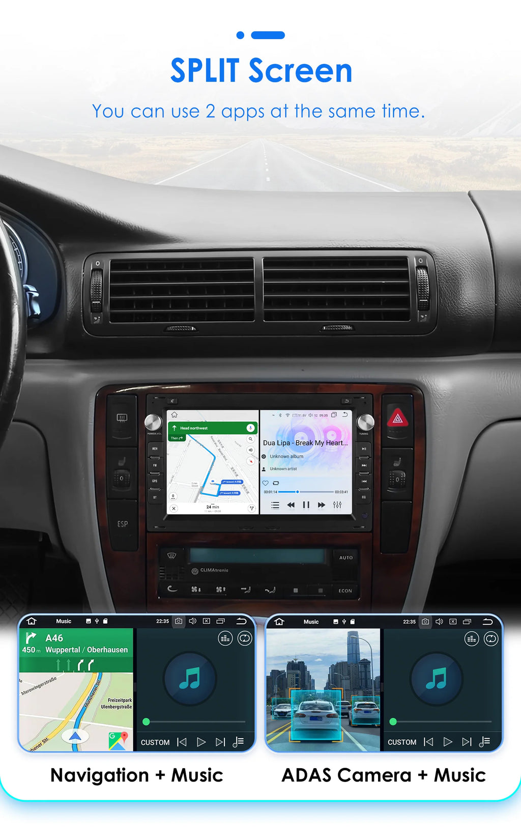 Hizpo 7inch Car Radio for VW Golf 4 Passat POLO Transport T5 Multivan Seat Jetta Car Multimedia GPS 2din Autoradio Carplay 7862