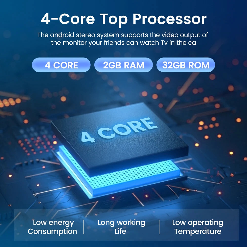 Universal 7"/9"/10" Car Radio Android 13 Wireless CarPlay Android Auto multimedia player WiFi GPS Navi RDS USB 2 Din Car Stereo