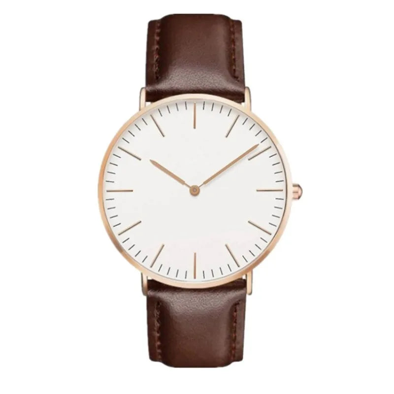 Luxury Women Watch Rose Gold 2024 Stylish Shell Dial Leather Belt Fashion Ladies Wrist Watches Gifts Relógio Feminino Montre