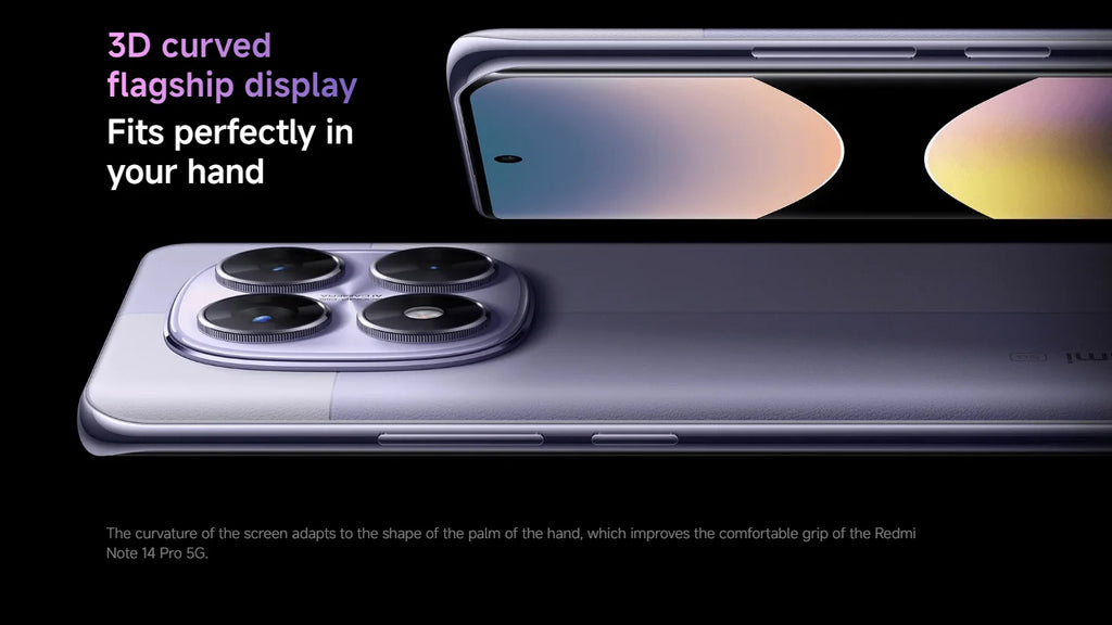 Global Version Redmi Note 14 Pro 5G NFC Smartphone Size 7300 + 200MP Camera 1.5K 120Hz AMOLED Display Screen