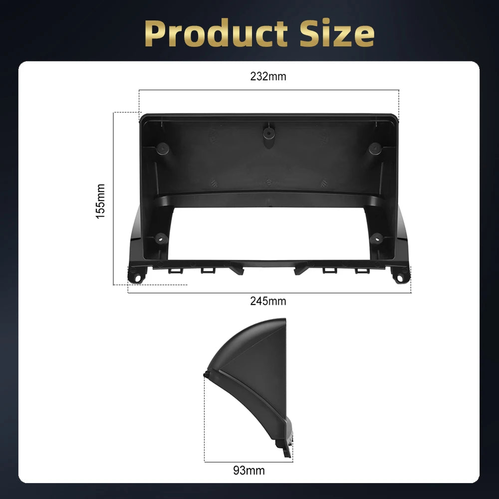 Podofo 2Din 9 ''Car Radio For Mercedes-Benz C-Class W204 S204 2007-2010 Multimedia Player GPS Carplay Android Car DSP BT RDS