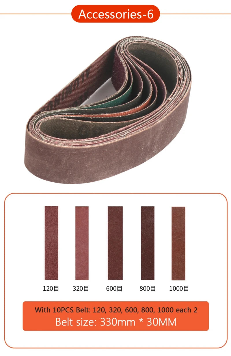 Electric Tool Accessories Rotary Tool Polishing Metal Woodworking Belt Machine DIY Grinding Tool Accessories Polishing Drilling