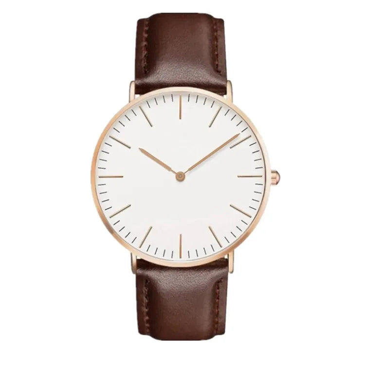 Luxury Women Watch Rose Gold 2024 Stylish Shell Dial Leather Belt Fashion Ladies Wrist Watches Gifts Relógio Feminino Montre