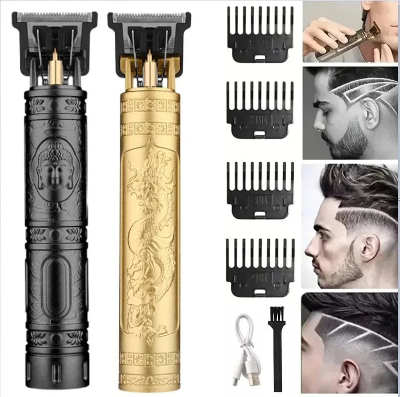 Vintage Hair Clipper Cordless Trimmer portable USB Fast Charging Hair Cutting Machine Electric Shaver Barber Professional Barber