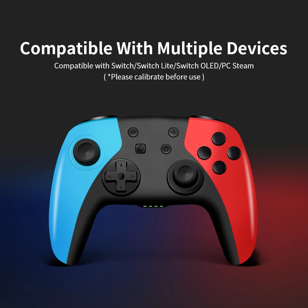 AceGamer Wireless Controller for Switch/Lite/OLED/PC Hall Effect Joystick for Switch 2 with Wake-Up/Turbo/Vibration/Programmable