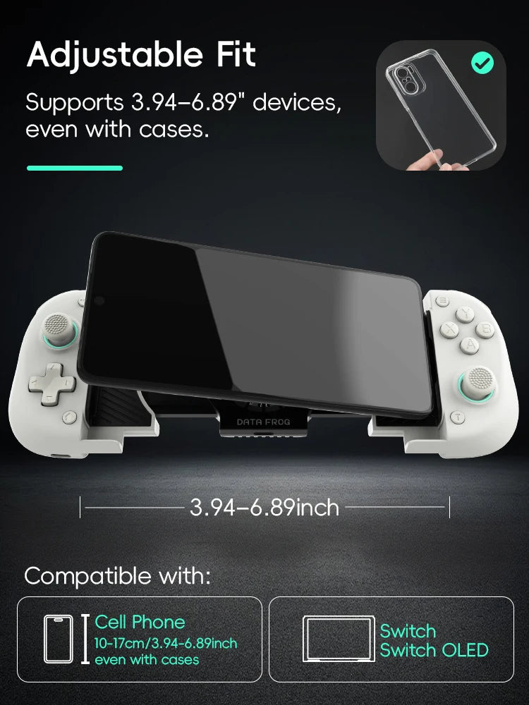 DATA FROG X3 Wireless Game Controller for Android/Switch/PC Gamepad Joystick for Multiplayer Shooting Action Games