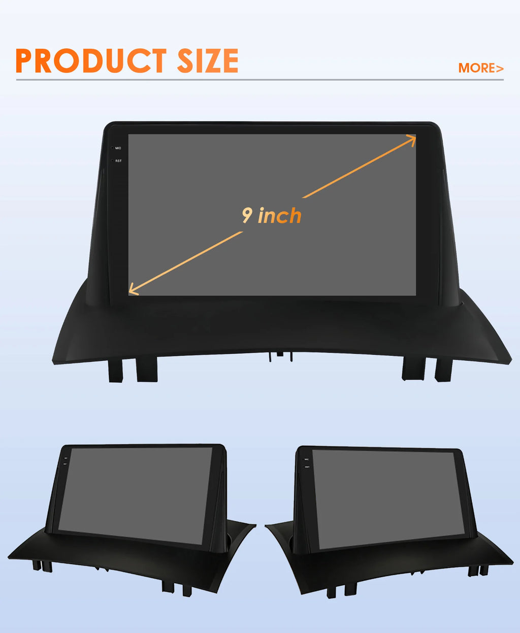 Hizpo Car Intelligent Systems Smart Radio for Renault Megane 2 2002-2009 GPS Wireless CarPlay Android Auto Autoradio 6115 8+128G