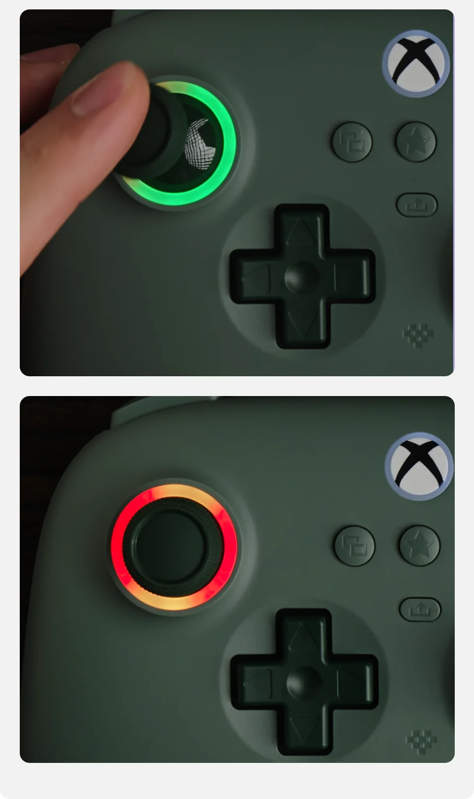 8BitDo Ultimate C Wired Gaming Controller for Xbox, RGB Lighting Fire Ring and Hall Effect Joysticks, Windows 10/11