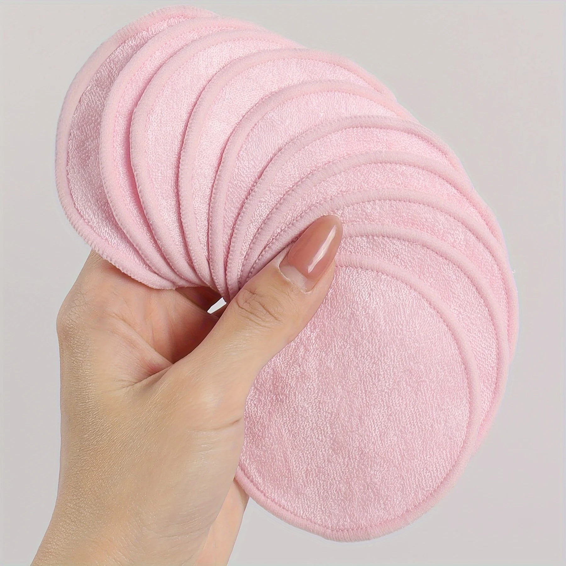 10 Reusable Makeup Remover Pads, A Gentle Facial Cleansing Sponge Suitable for All Skin Types, Odorless, Beauty Tool