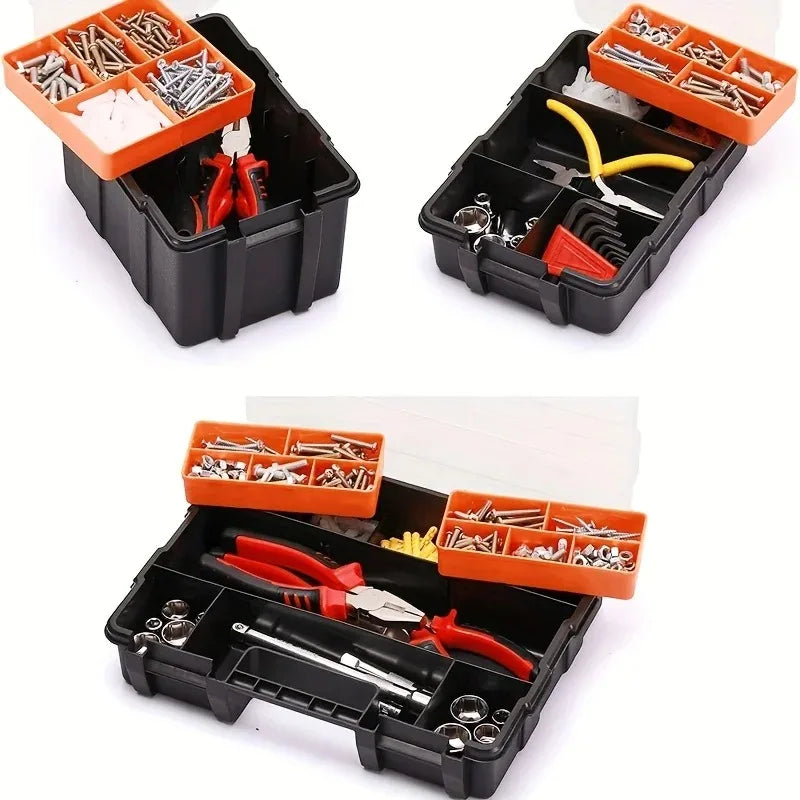 Hardware Storage Toolbox Multifunctional, Large Capacity, Thickened, Durable, Classifiable Storage Toolbox