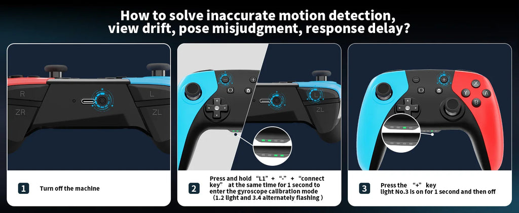 AceGamer Wireless Controller for Switch/Lite/OLED/PC Hall Effect Joystick for Switch 2 with Wake-Up/Turbo/Vibration/Programmable