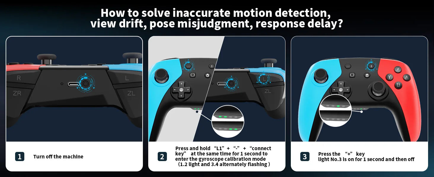 AceGamer Wireless Controller for Switch/Lite/OLED/PC Hall Effect Joystick for Switch 2 with Wake-Up/Turbo/Vibration/Programmable