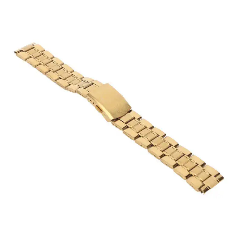 Bracelet Montre Acier Inoxydable Or - Boucle Double Verrouillage