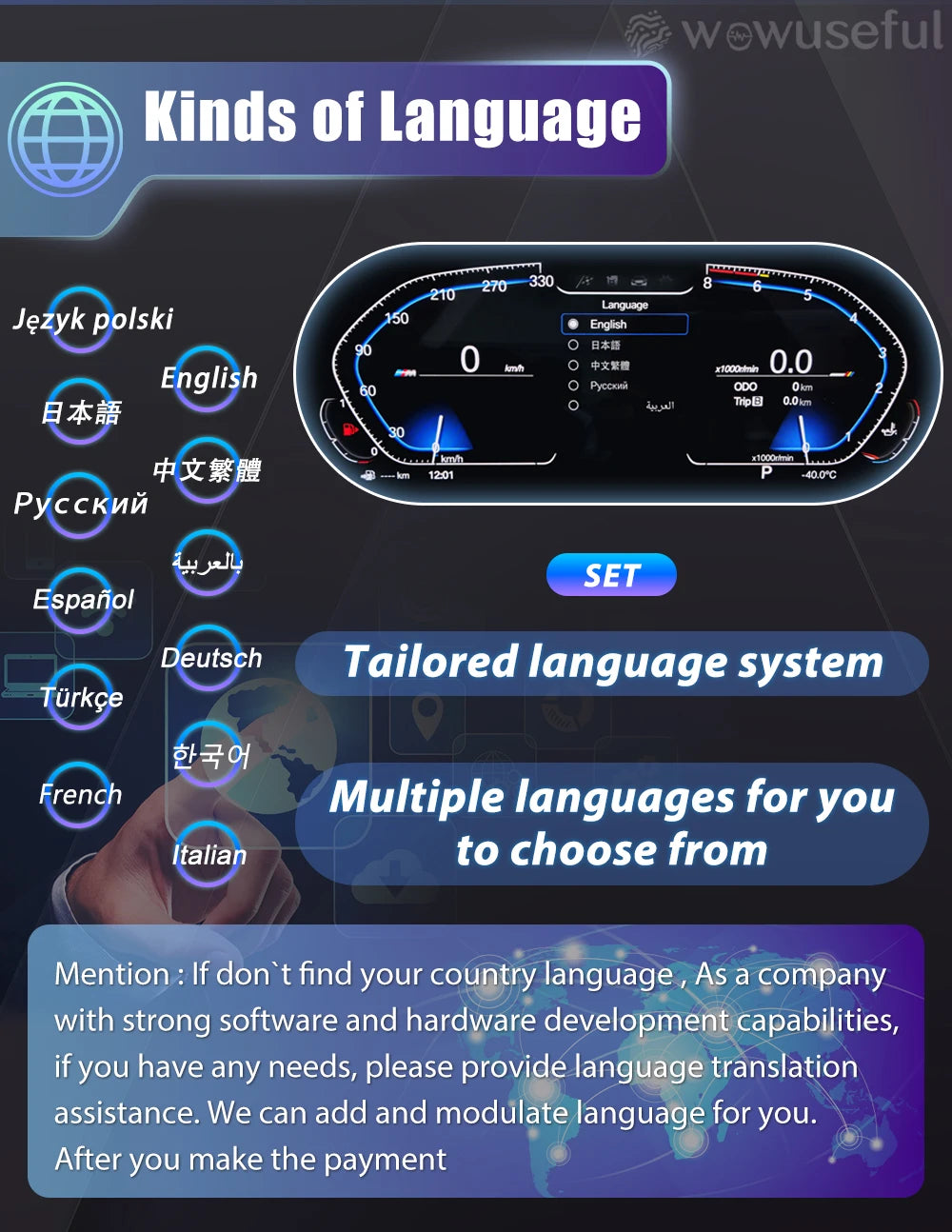 12.3 ''Digital Cluster Dashboard For BMW 5 Series E60 E61 E63 E64 525D 2003-09 Year CCC CIC Auto Lcd Panel Virtuele Cockpit Voor