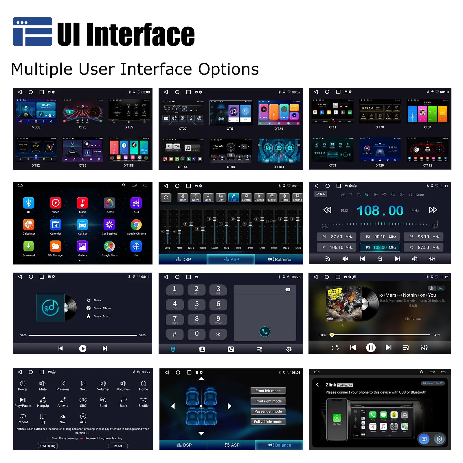 ESSGOO 9" Android 14 4G+64G Apple Carplay Car Stereo GPS NAVI WIFI RDS FM BT for VW Golf 5 6 Passat Polo Touran Tiguan Caddy EOS