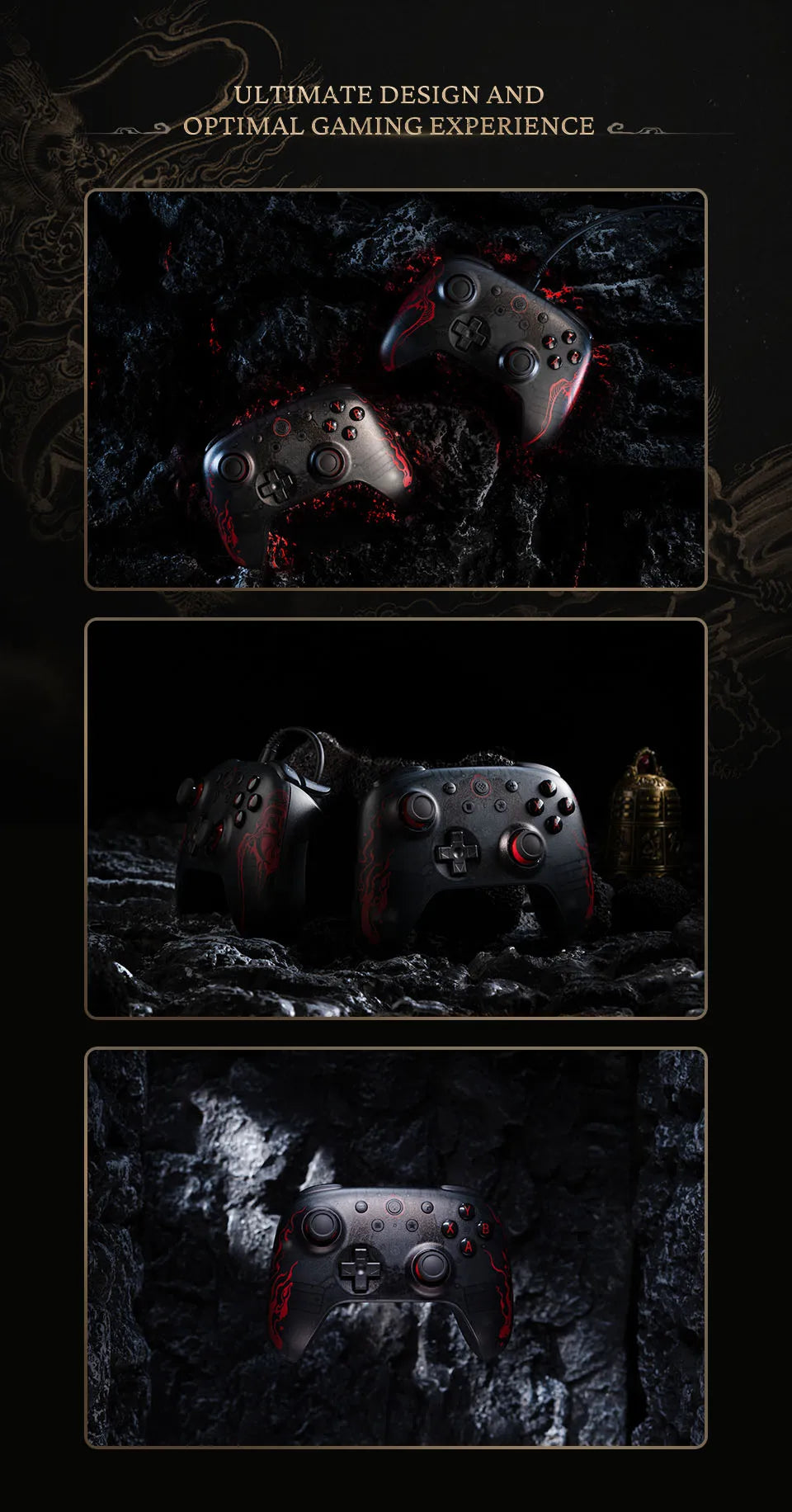 8BitDo-Ultimate 2C Wireless Wired Gaming Controller for PC, Windows 10,11, SteamDeck, Raspberry Pi, Android - Black Myth: Wukong