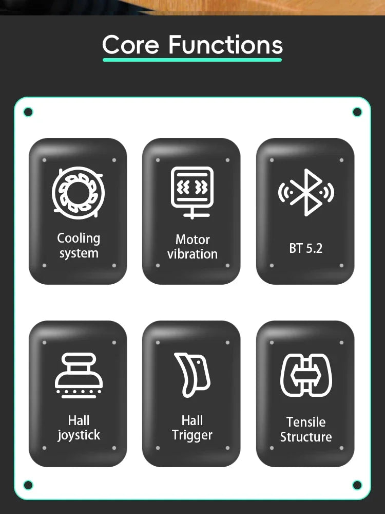 DATA FROG X3 Wireless Game Controller for Android/Switch/PC Gamepad Joystick for Multiplayer Shooting Action Games