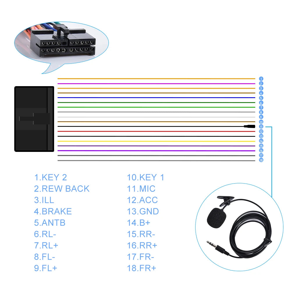 LeeKooLuu 1 Din Autoradio CarPlay&Android Auto 7'' Retractabe Screen Auto Flip-out Car Multimedia MP5 Player 1Din Stereo