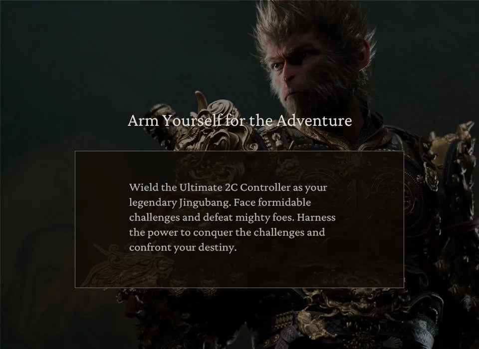 8BitDo-Ultimate 2C Wireless Wired Gaming Controller for PC, Windows 10,11, SteamDeck, Raspberry Pi, Android - Black Myth: Wukong