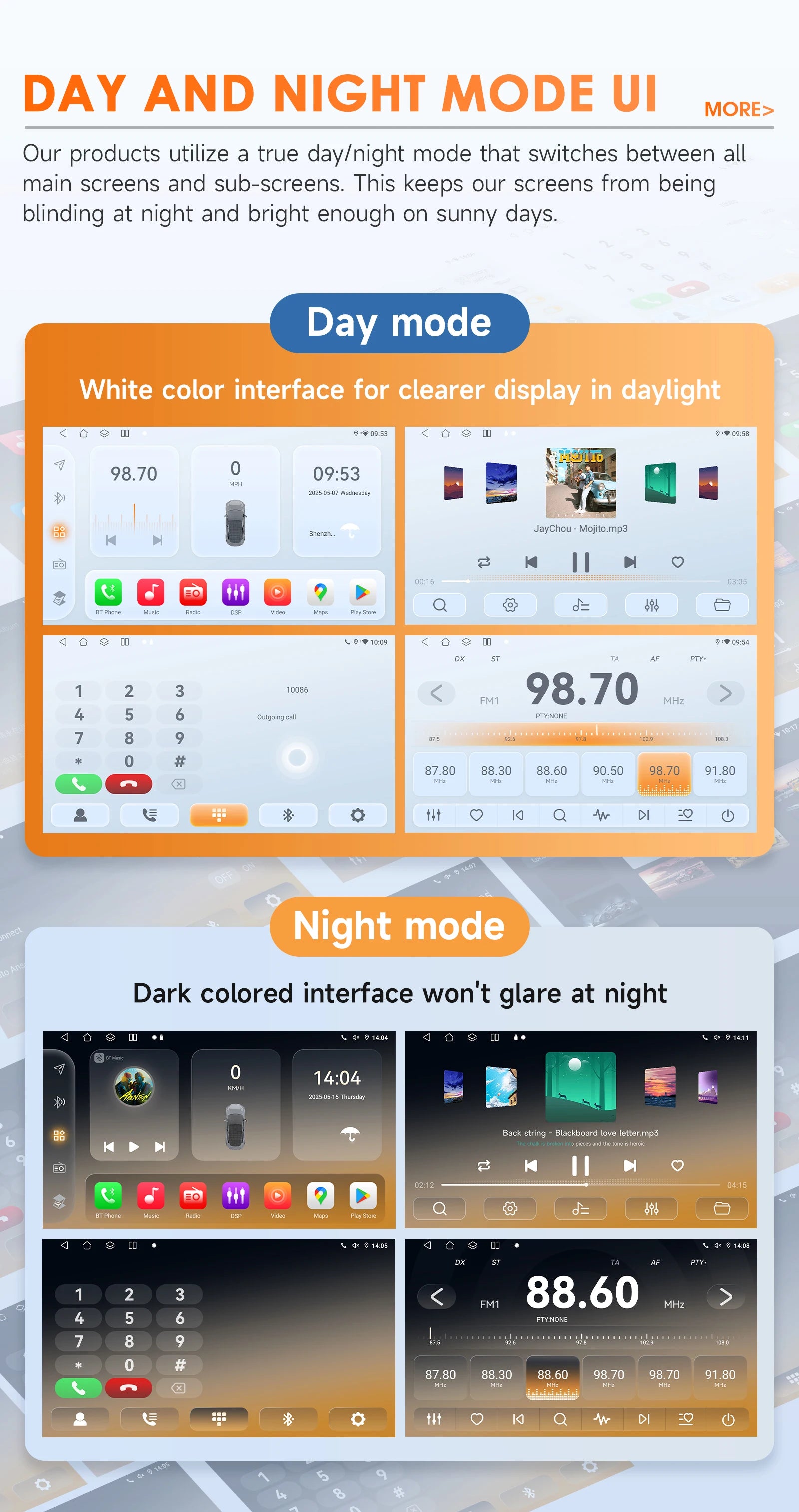 Hizpo Car Intelligent Systems Smart Radio for Renault Megane 2 2002-2009 GPS Wireless CarPlay Android Auto Autoradio 6115 8+128G
