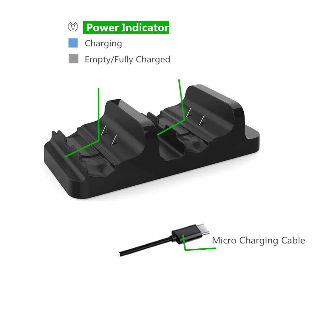 Dual Charging Dock For Xbox Series X/S Wireless Controller 800mAh Battery Pack For Xbox One S/X Game Accessories