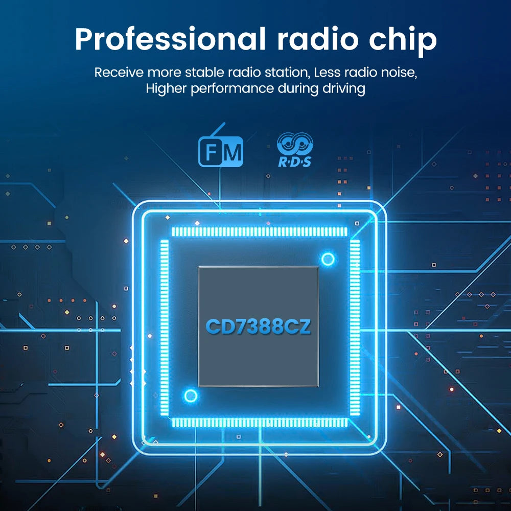 Universal 7"/9"/10" Car Radio Android 13 Wireless CarPlay Android Auto multimedia player WiFi GPS Navi RDS USB 2 Din Car Stereo