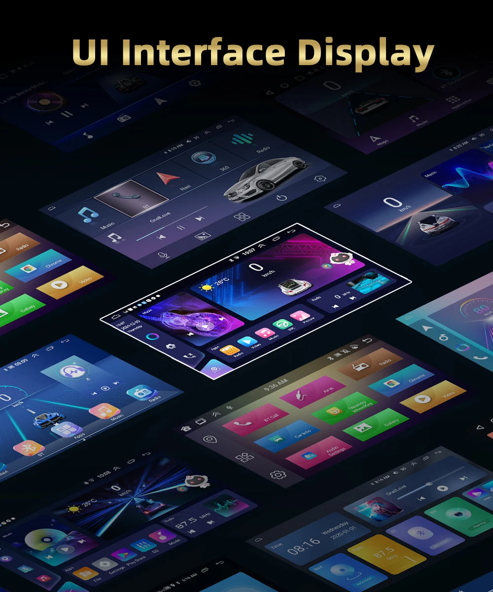 Podofo 2Din 9 ''Car Radio For Mercedes-Benz C-Class W204 S204 2007-2010 Multimedia Player GPS Carplay Android Car DSP BT RDS