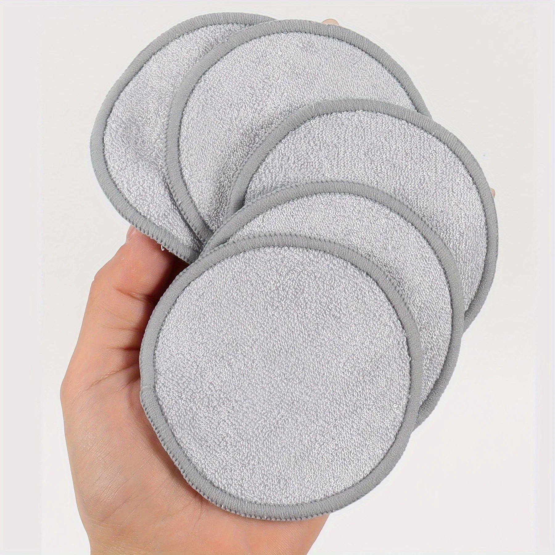 10 Reusable Makeup Remover Pads, A Gentle Facial Cleansing Sponge Suitable for All Skin Types, Odorless, Beauty Tool