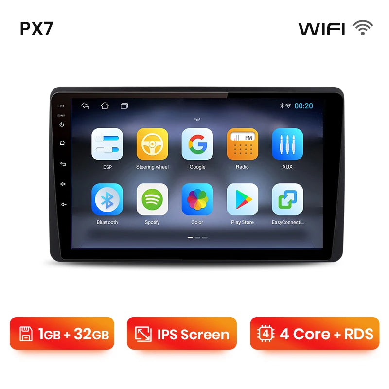 For Renault Duster HM 2020-2021 Arkana 2019 - 2021 Wireless CarPlay Android Auto Car Radio GPS RDS WiFi BT 4G Multimedia Stereo