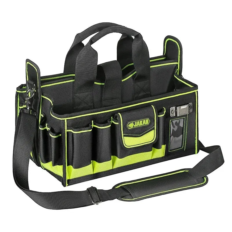 40-POCKETS Tool Tote, Tool Bag Organizer, Electrician Tool Bag, HVAC Tool Bag, Tool Caddy, Tool Bags for Electricians