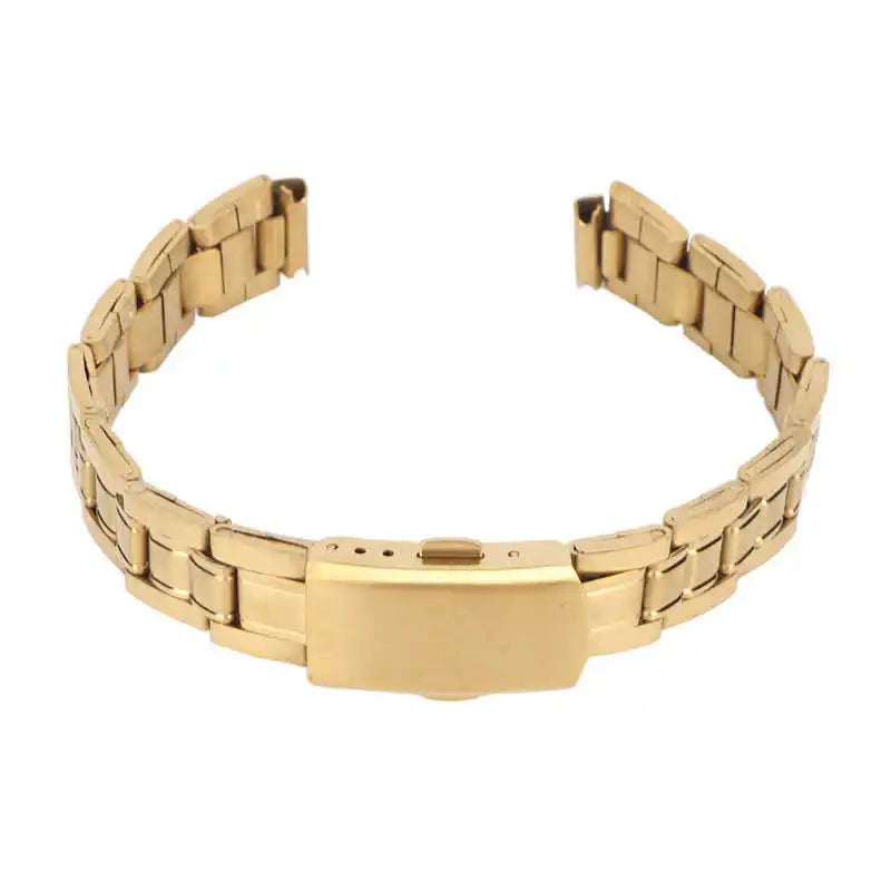 Bracelet Montre Acier Inoxydable Or - Boucle Double Verrouillage