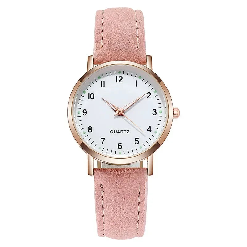 Luxury Back Light Watch For Women 2025 Diamond-studded Luminous Retro Female Watch Ladies Leather Strap Relogio Montre Femme