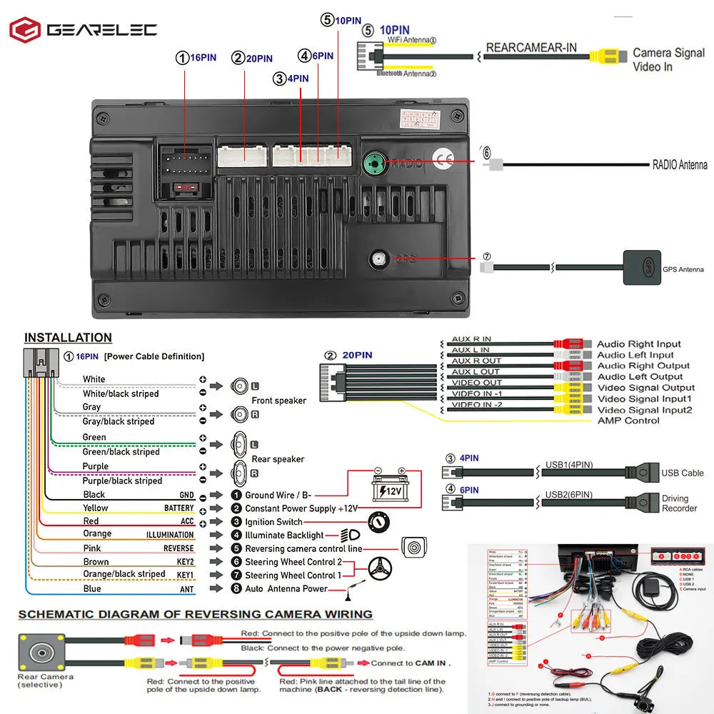 Universal 7"/9"/10" Car Radio Android 13 Wireless CarPlay Android Auto multimedia player WiFi GPS Navi RDS USB 2 Din Car Stereo