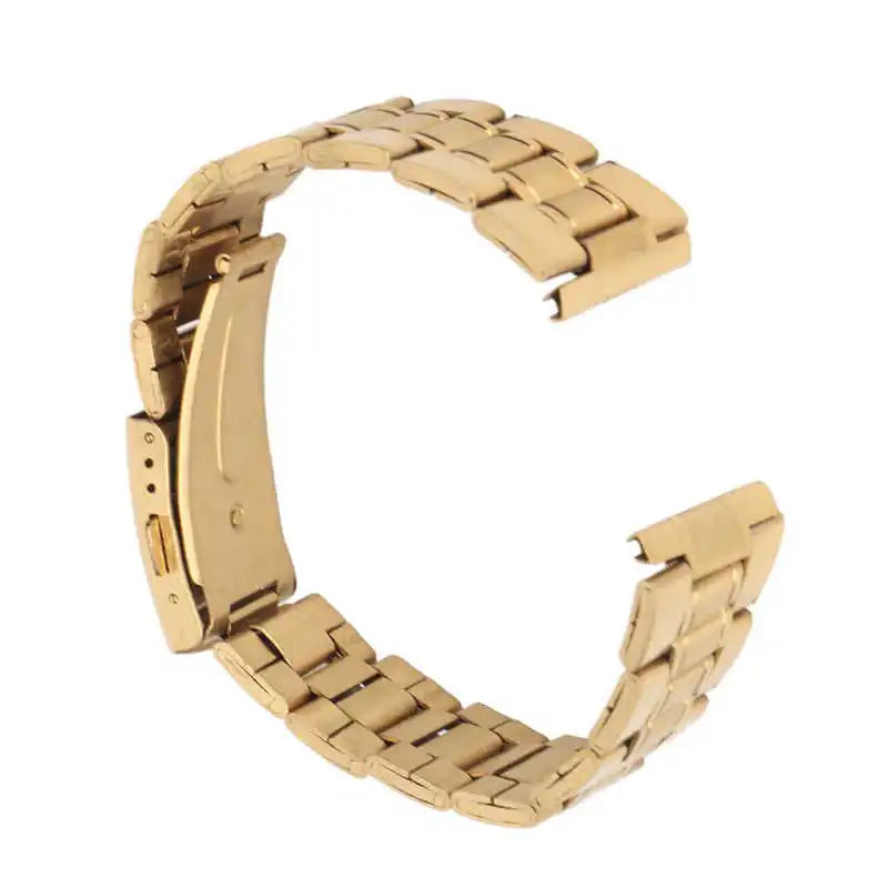 Bracelet Montre Acier Inoxydable Or - Boucle Double Verrouillage