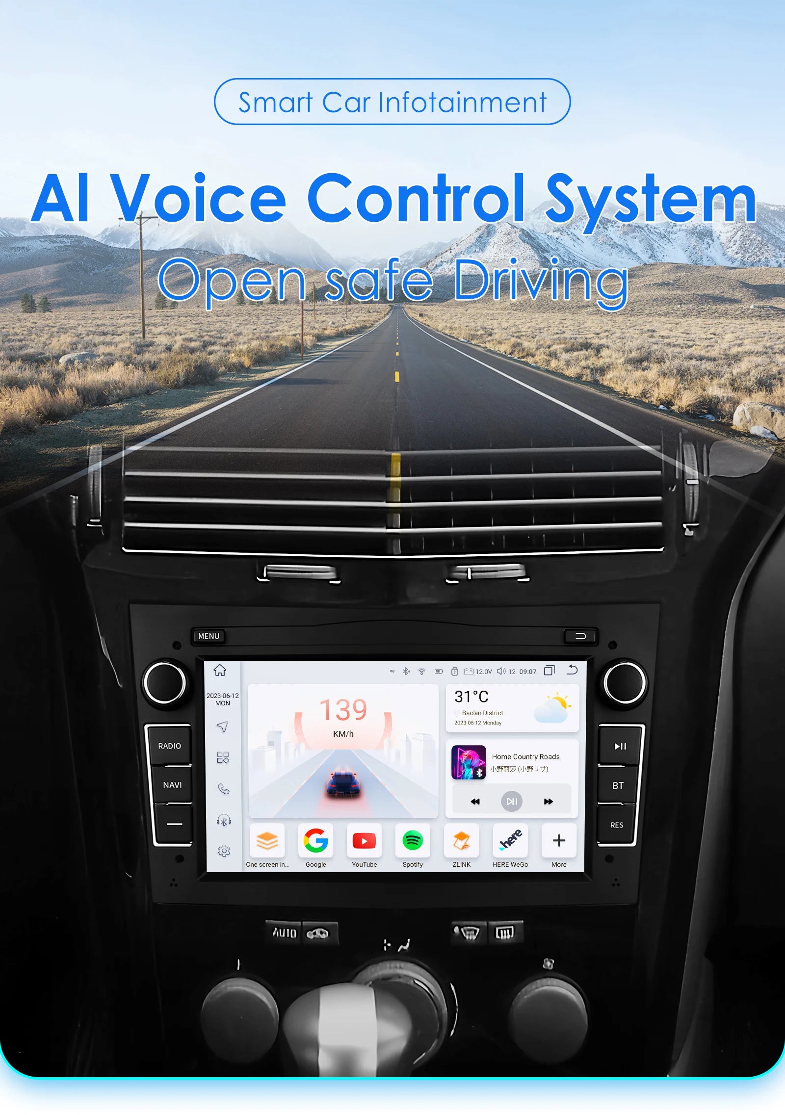 HIZPO 2Din 7inch Android Car Radio for Opel Astra H G J Zafira B Corsa C D Antara Vectra Vivaro GPS RDS DSP 4G CarPlay Autoradio