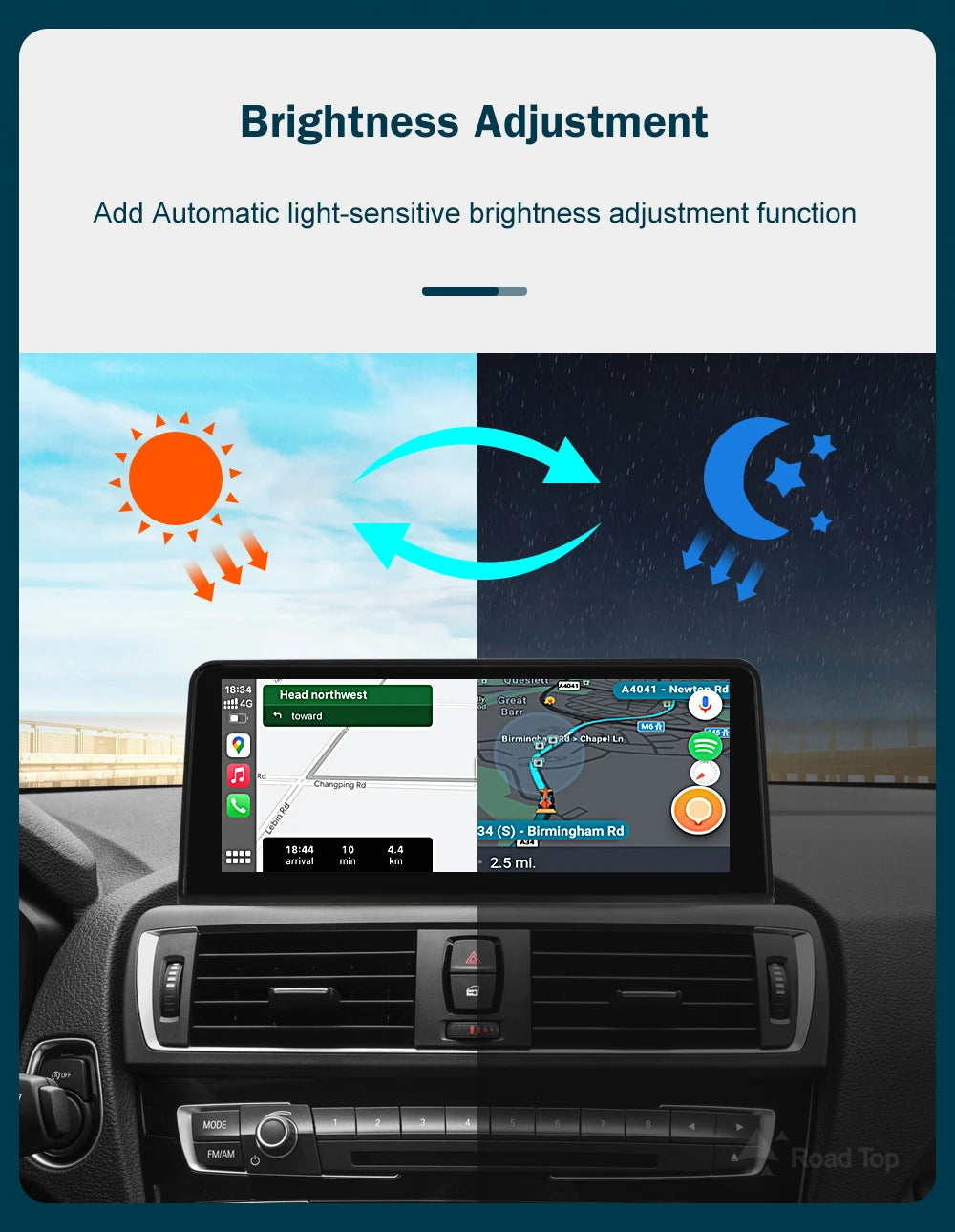 10.25'12.3' Wireless CarPlay Android Auto Multimedia Display Screen For BMW 1 2 3 4 Series F20 F21 F22 F30 F31 F32 F33