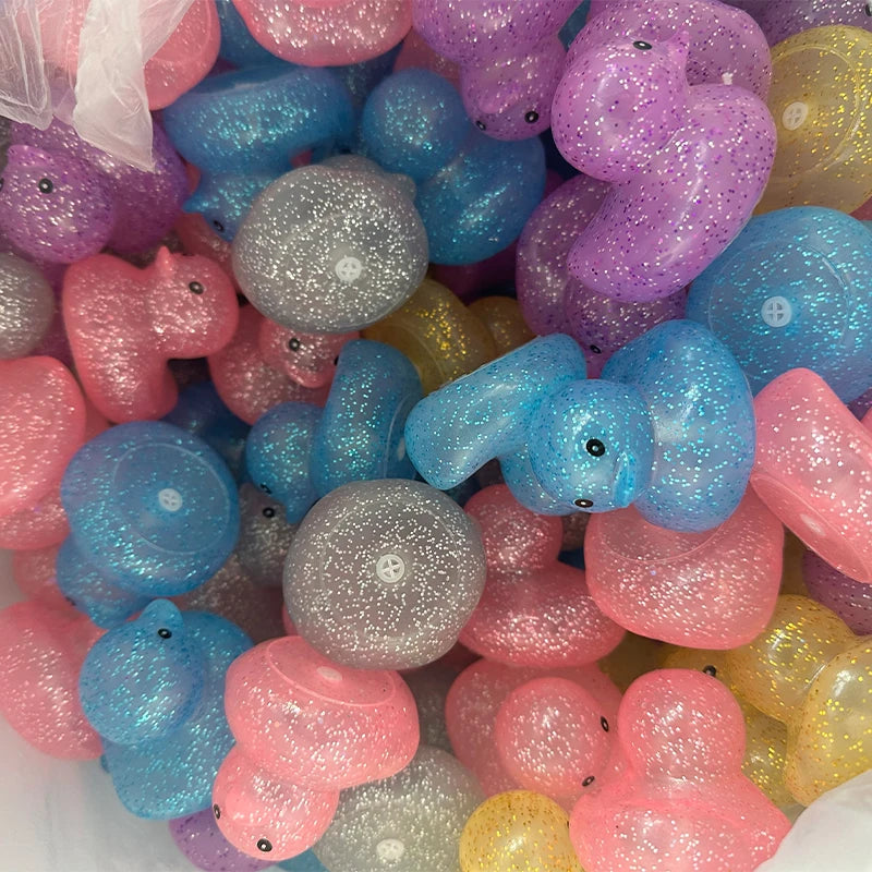 1-100Pcs Rubber Ducks for Kids  Mini Duck Party Favors Bulk Ducks Summer Pool Floating Toys Rubber Ducks Birthday
