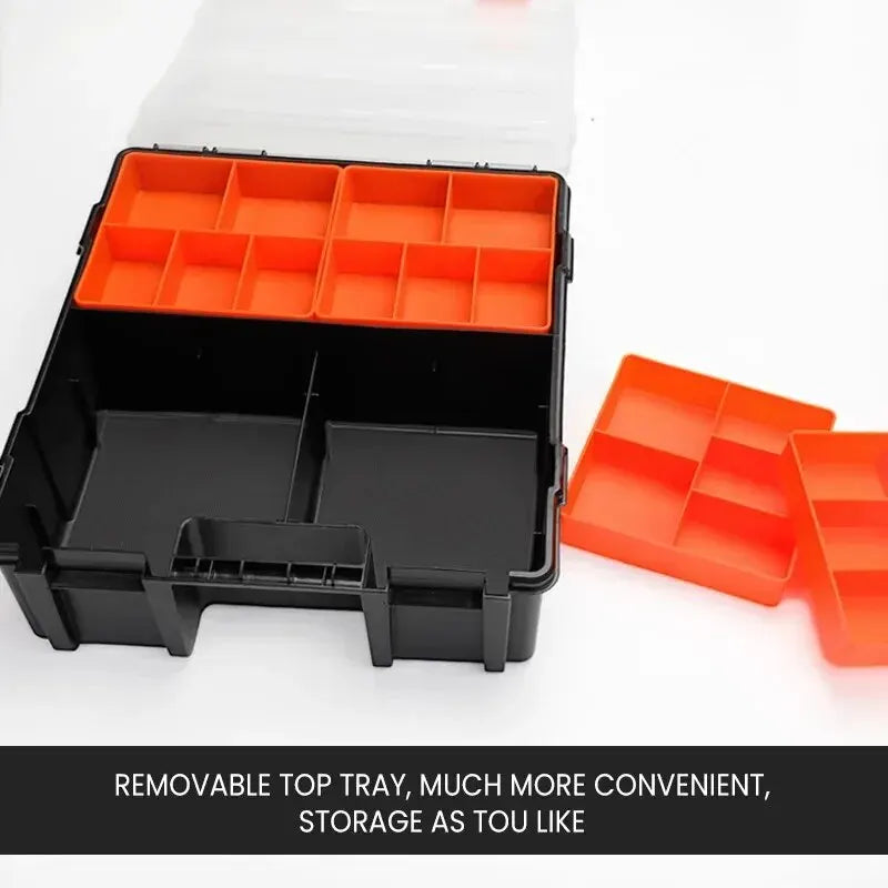 Hardware Storage Toolbox Multifunctional, Large Capacity, Thickened, Durable, Classifiable Storage Toolbox
