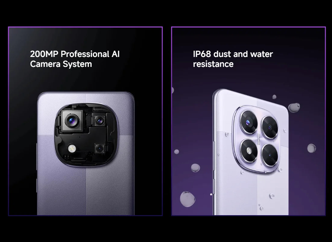 Global Version Redmi Note 14 Pro 5G NFC Smartphone Size 7300 + 200MP Camera 1.5K 120Hz AMOLED Display Screen