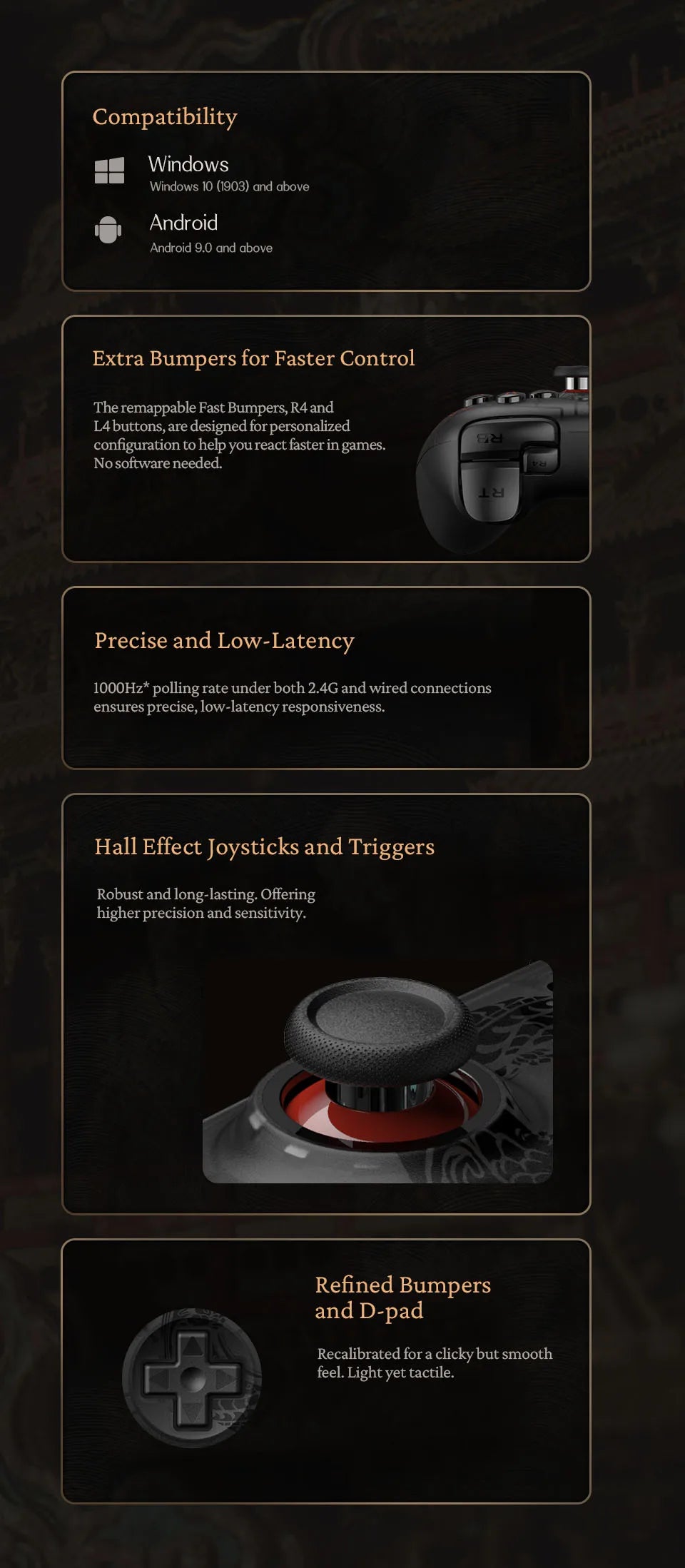 8BitDo-Ultimate 2C Wireless Wired Gaming Controller for PC, Windows 10,11, SteamDeck, Raspberry Pi, Android - Black Myth: Wukong