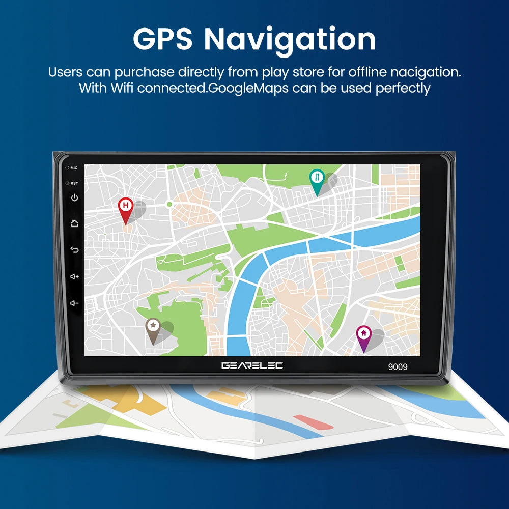 Universal 7"/9"/10" Car Radio Android 13 Wireless CarPlay Android Auto multimedia player WiFi GPS Navi RDS USB 2 Din Car Stereo