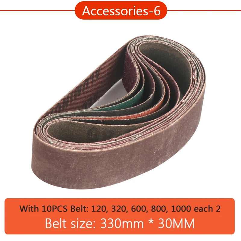 Electric Tool Accessories Rotary Tool Polishing Metal Woodworking Belt Machine DIY Grinding Tool Accessories Polishing Drilling