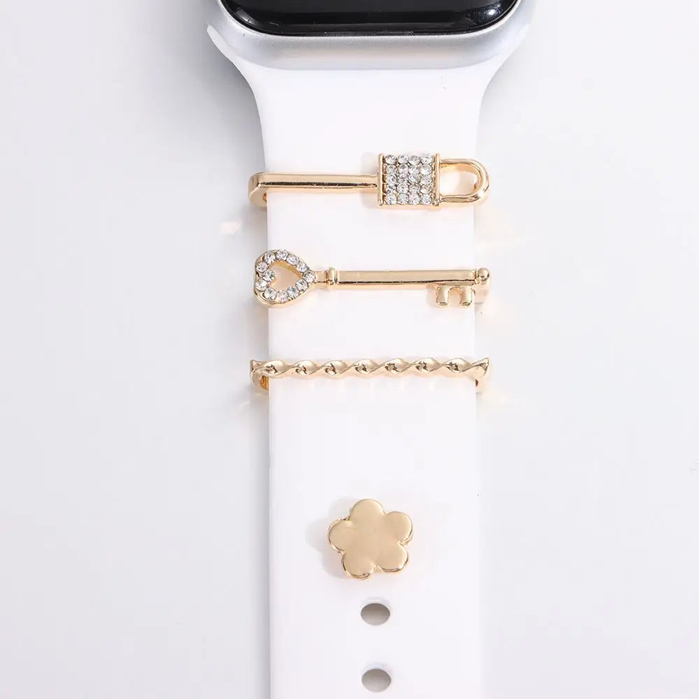 Bracelet Diamant Métal Apple Watch - Charms Décoratifs