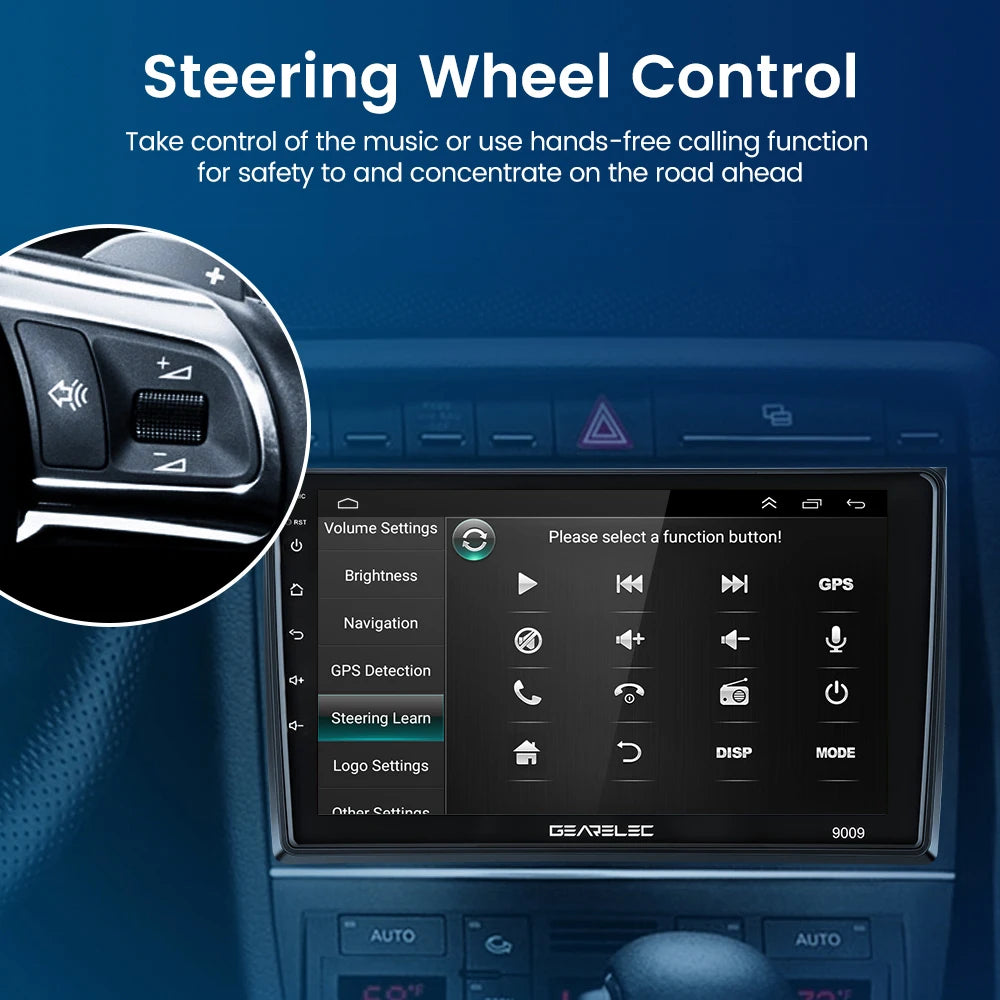 Universal 7"/9"/10" Car Radio Android 13 Wireless CarPlay Android Auto multimedia player WiFi GPS Navi RDS USB 2 Din Car Stereo