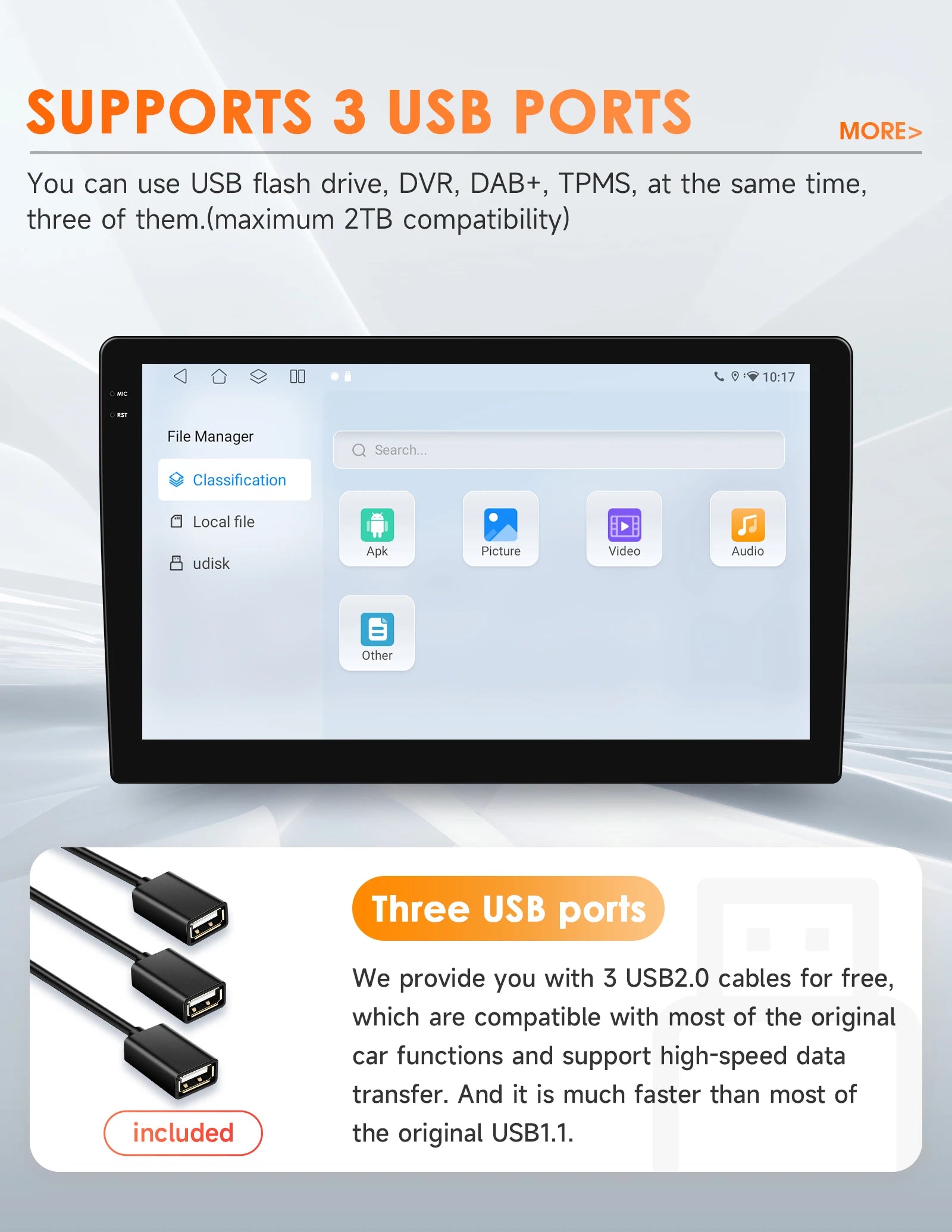 Hizpo Car Intelligent Systems Smart Radio for Renault Megane 2 2002-2009 GPS Wireless CarPlay Android Auto Autoradio 6115 8+128G