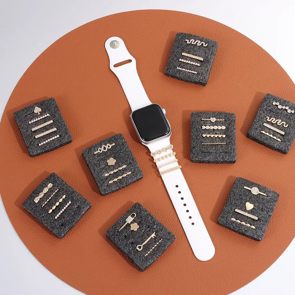 Bracelet Diamant Métal Apple Watch - Charms Décoratifs