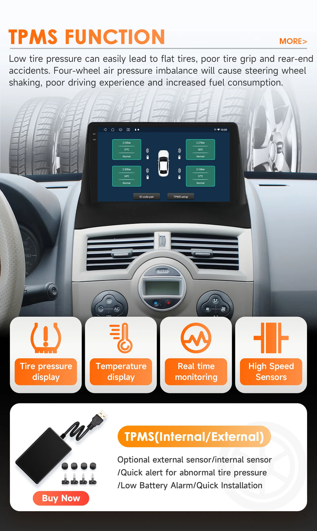 Hizpo Car Intelligent Systems Smart Radio for Renault Megane 2 2002-2009 GPS Wireless CarPlay Android Auto Autoradio 6115 8+128G