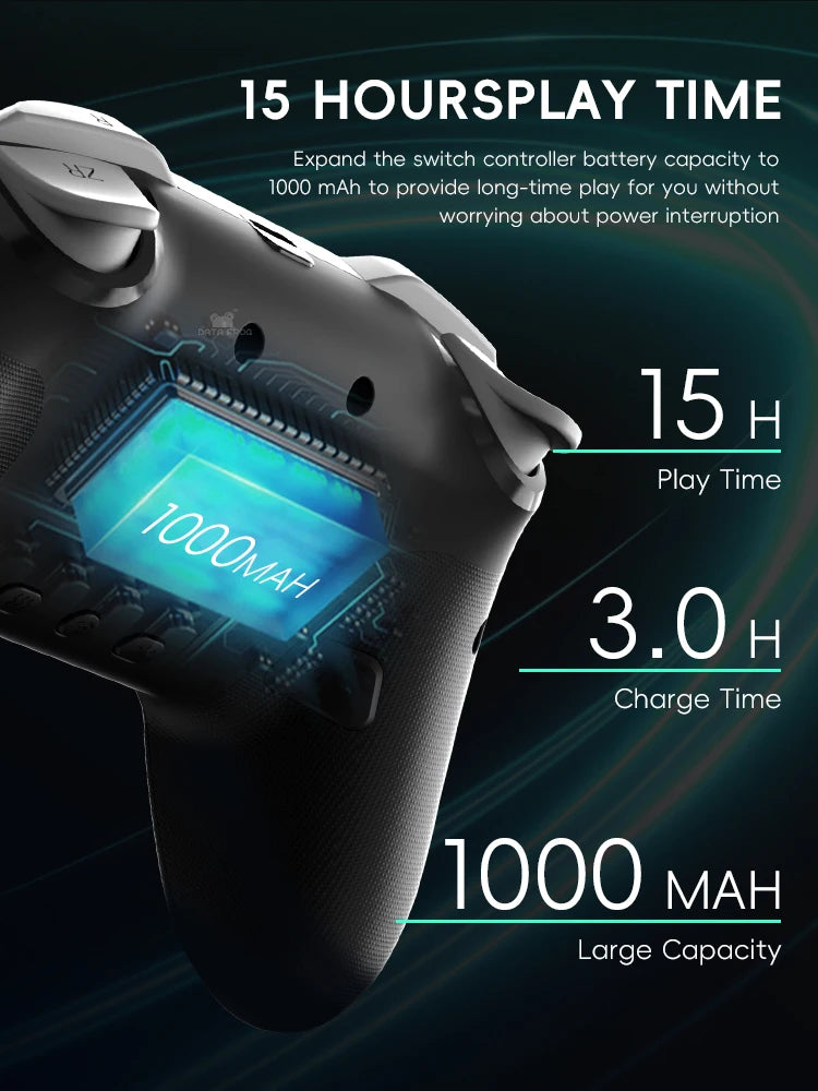 DATA FROG Wireless Switch Pro Controller for Switch/Switch OLED Programmable Joystick for PC Gamepad for Switch 2