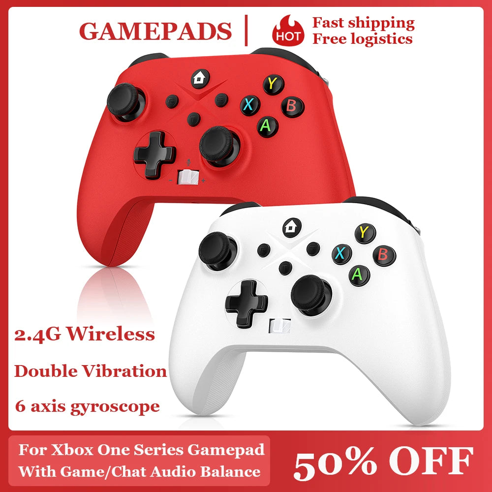 2.4G Wireless Gamepad For Xbox One ,Xbox Seris S ,X Console Win dow 7 8 10 pc With Dual Vibra/Six Axis Multi Game Controller