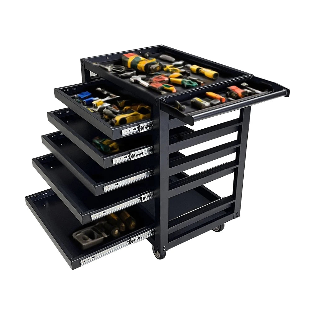 High Quality Steel Tool Cart Tool Trolley With Layers For Tool Storage In Workshop Garage Metal